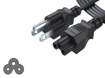 Power Cord AC Cable 3 Prong