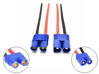 RC Li-po Battery EC3 Male  to Female Plug Connector 14AWG Wire Cable