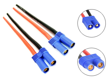 RC Li-po Battery EC5 Male  to Female Plug Connector 14AWG Wire Cable