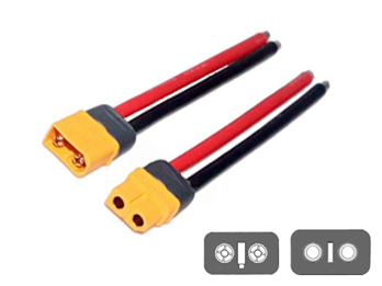 RC Li-po Battery JST Male  to Female Plug Connector 22AWG Wire Cable