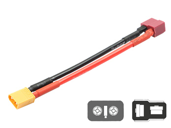 RC Charger Cable T-plug Female to XT30/XT60/XT90 feMale Adapter