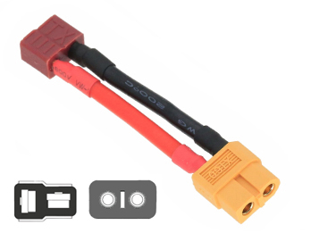 RC Charger Cable T-plug female to XT30/XT60/XT90 Male Adapter Connect