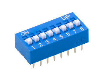 Switch DIP 8 Position BLUE