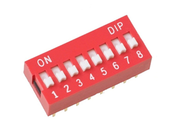 Switch DIP 8 Position RED