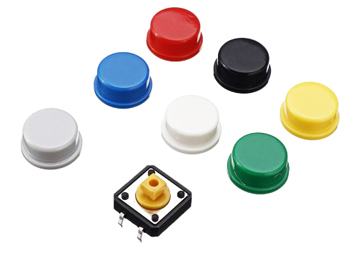 Tactile Button Assortment 7 Colors
