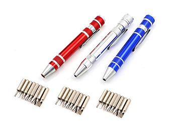 Multifunction Gadgets Electric Repair Tools Pen Style Precision 8In1 Mini Screwdriver