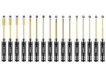 RC Screw Driver Black 16 Kits