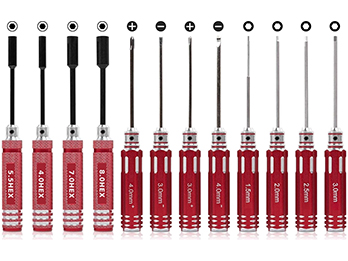 RC Screw Driver RED 12 Kit